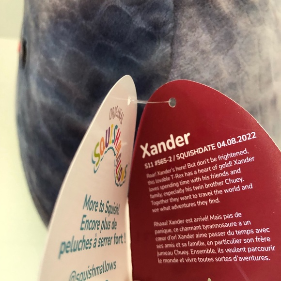 Squishmallows Valentine's Day Xander 12" T-Rex Dinosaur Plush Animal 2023 - NWT - Picture 8 of 12